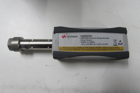 Keysight U2043XA USB Wide Dynamic Range Average Power Sensor 10MHz - 18GHz, Opt 100