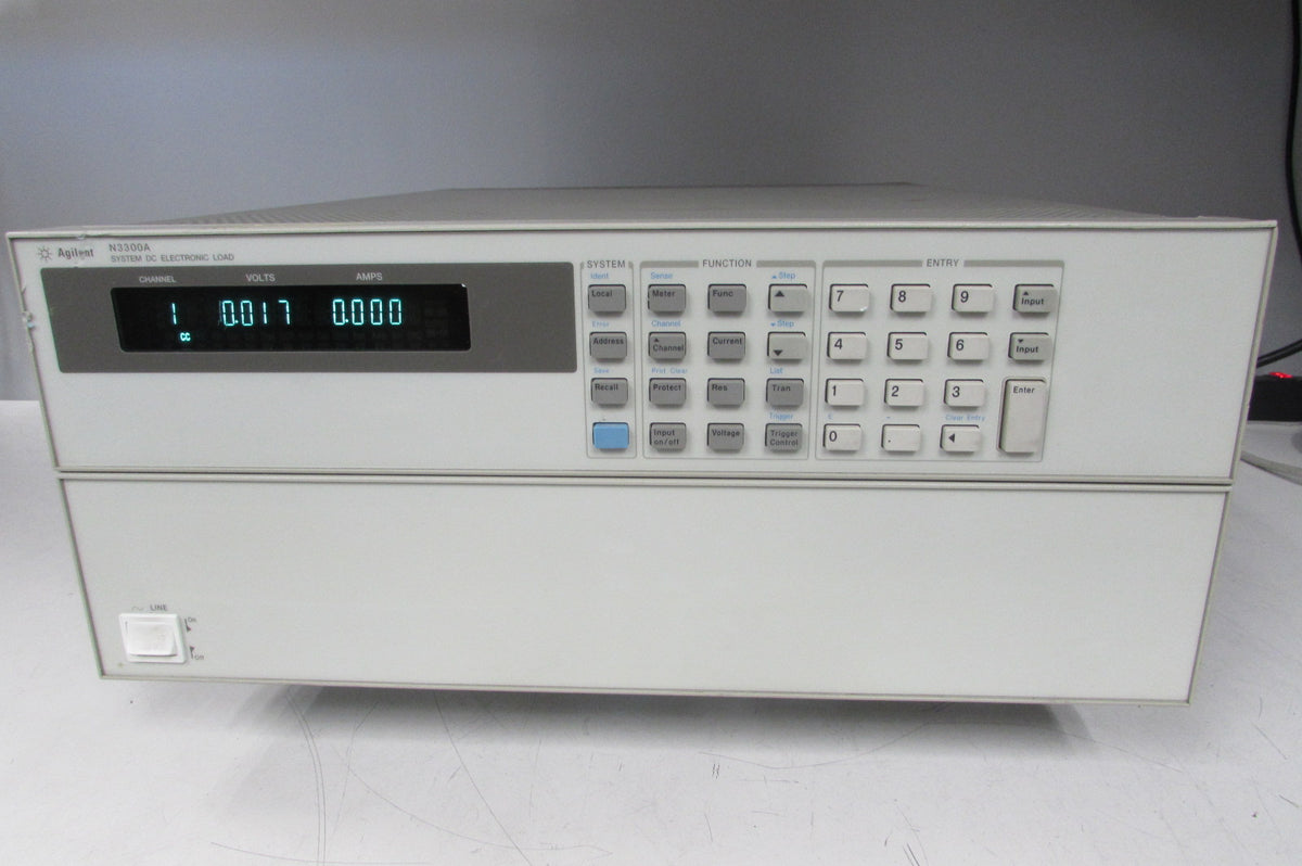 Agilent N3300A Configurable DC Electronic Load Mainframe w/ two N3306A  module