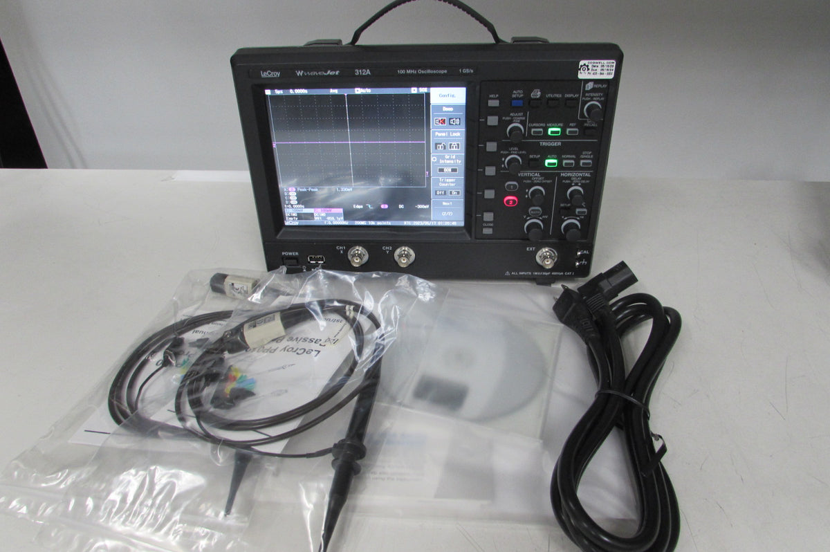 LeCroy WaveJet 312A Oscilloscope 100MHz 2 ch 1GS/s 500kpts/ch, include a  fresh CALIBRATION