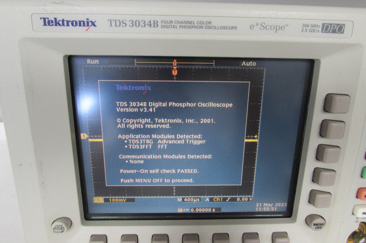 最新作2024Tektronix TDS3034B オシロスコープ 　2.5GSa/s 4ch その他