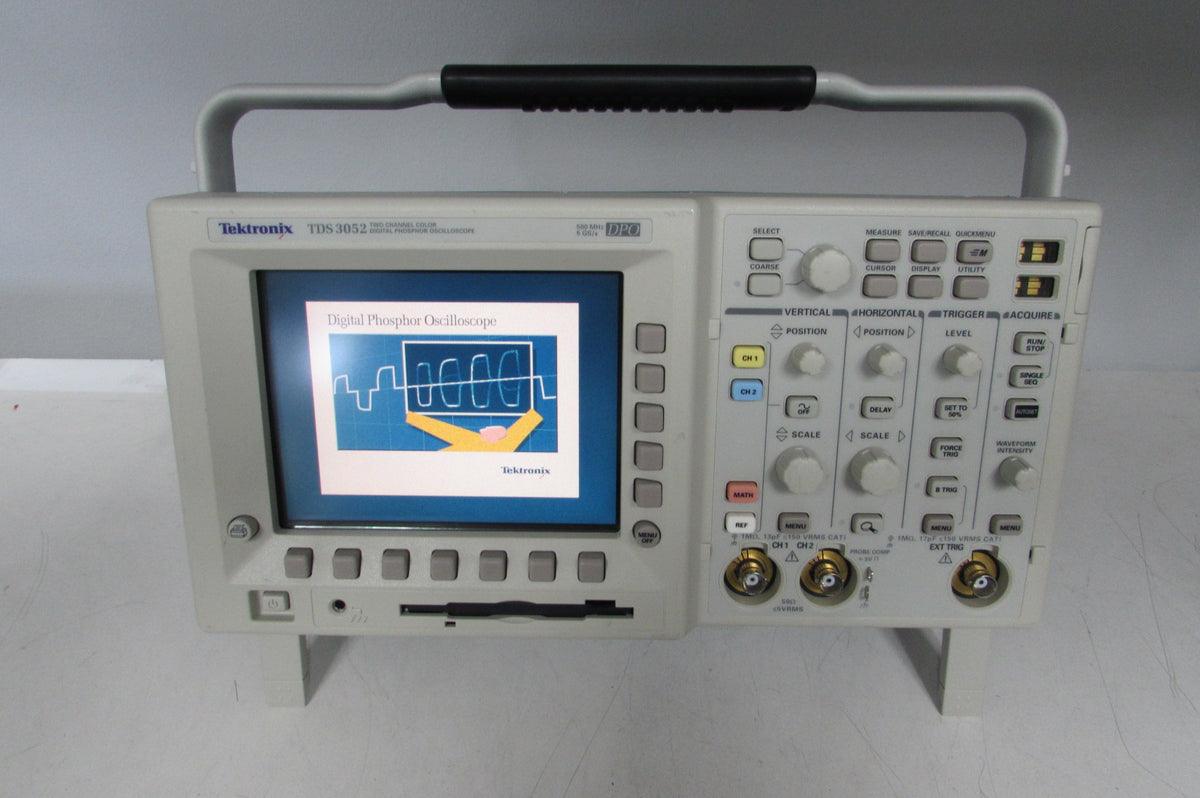 Tektronix TDS3052 Digital Storage Oscilloscope 500MHZ, 5GS/s, 2ch, 10k,  include a fresh CALIBRATION