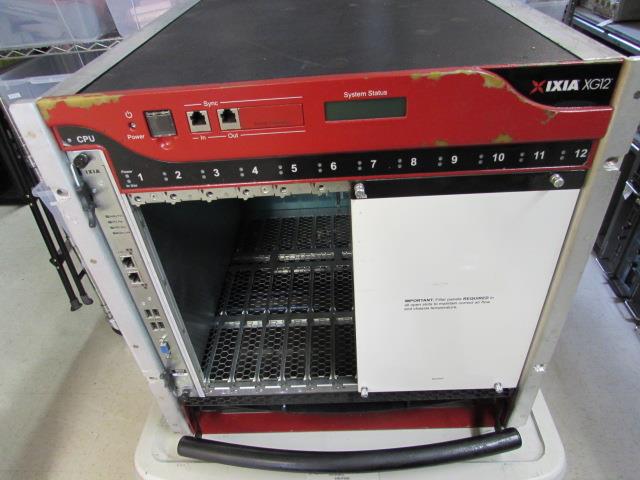 IXIA XG12 12-SLOT MODULAR CHASSIS w/ permanent licenses, IxOS v8