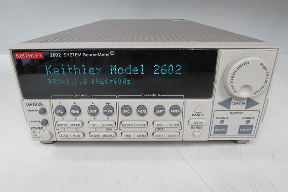 Keithley 2602 Dual Channel Sourcemeter SMU, 40V, 3A, 40W