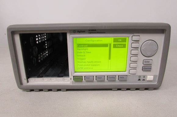 Agilent 8163A Lightwave Multimeter Mainframe