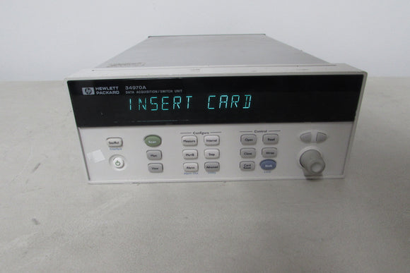 Agilent 34970A Data Acquisition Switch Unit w/ DMM, include a fresh CALIBRATION