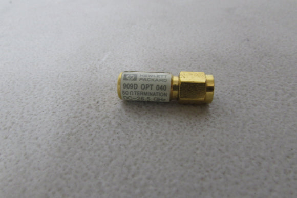 Agilent 909D Coaxial Termination DC to 26.5 GHz, SMA(m), opt 040