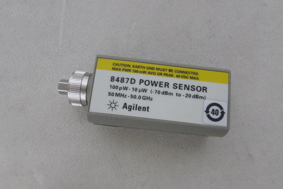 Agilent 8487D Power Sensor, 50 MHz to 50 GHz, -70 to -20 dBm (100 pW to 10 uW),Average/CW (EPM-P and EPM),2.4mm (m)