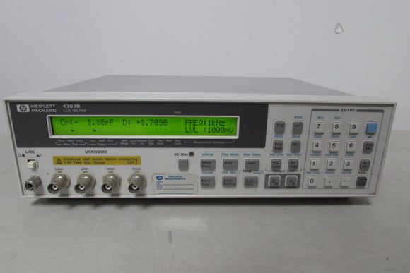 Agilent HP 4263B LCR Meter, 100Hz, Opt 001, 002
