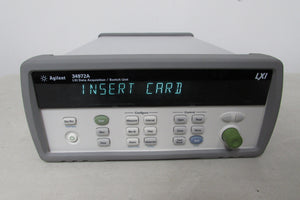 Agilent 34972A Data Acquisition Switch Unit w/ DMM, include a fresh CALIBRATION