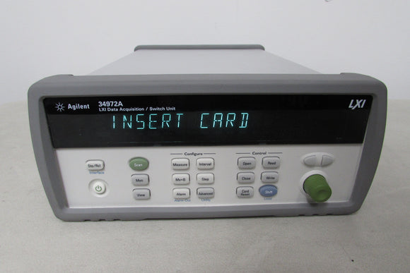 Agilent 34972A Data Acquisition Switch Unit w/ DMM, include a fresh CALIBRATION