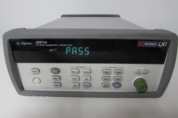 Agilent 34972A Data Acquisition Switch Unit w/ DMM, include a fresh CALIBRATION