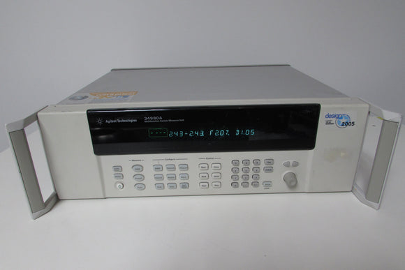 Agilent 34980A Multifunction Switch/Measure Unit with DMM
