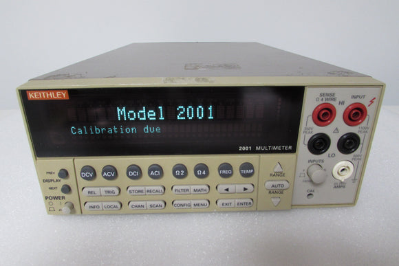 Keithley 2001 High-Performance, 7-1/2-Digit DMM w/ 8k Memory w/ scanner card
