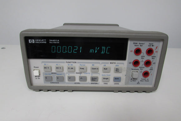Agilent 34401A Digital Multimeter, 6.5 digit (GPIB, RS232)
