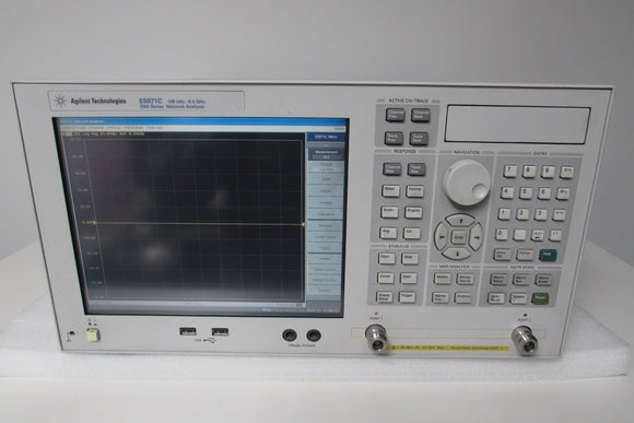 Agilent E5071C Network Analyzer 100 kHz - 6.5 GHz Opt 019, 265, UNQ