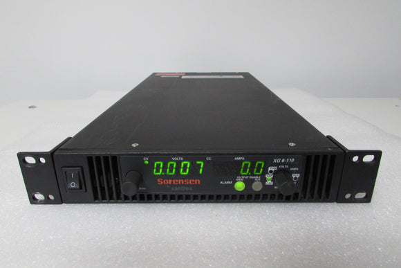 Sorensen XG 6-110 Programmable DC Power Supply 6V, 110A, 660W