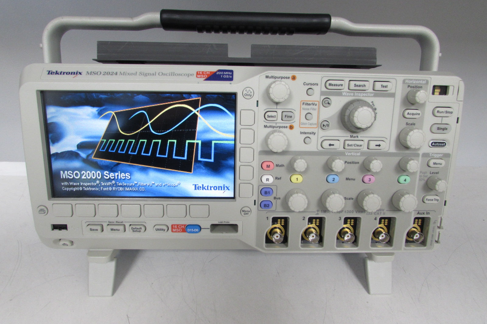 Tektronix MSO2024 Mixed Signal Oscilloscope, 200 MHz Scope,1GS/, 4 