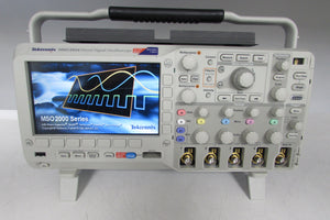 Tektronix MSO2024 Mixed Signal Oscilloscope, 200 MHz Scope,1GS/, 4 P2221 probes, include a fresh CALIBRATION