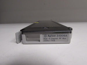 Agilent 34906A 2 GHz Dual 1:4 RF Mux, 75 Ohm Module for 34970A/34972A