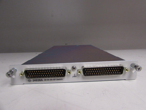 Agilent 34938A 20-Channel 5A Form A Switch for 34980A