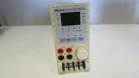 Chroma 63107 Electronic Load Module, 4A & 40A, 80V, 30W & 250W max