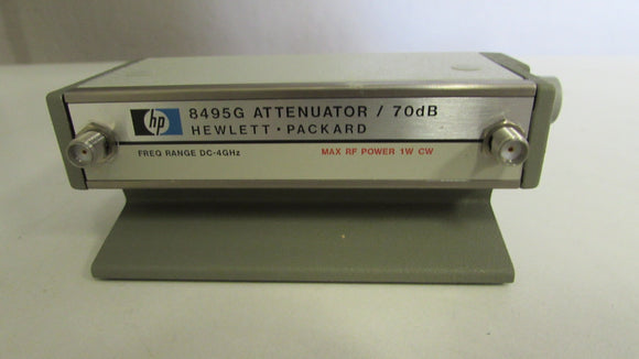 Agilent 8495G Programmable Step Attenuator, DC to 4 GHz, 0 to 70 dB, 10 dB steps, Opt 002