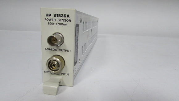 Agilent 81536A InGaAs Power Sensor Module 800-1700 nm