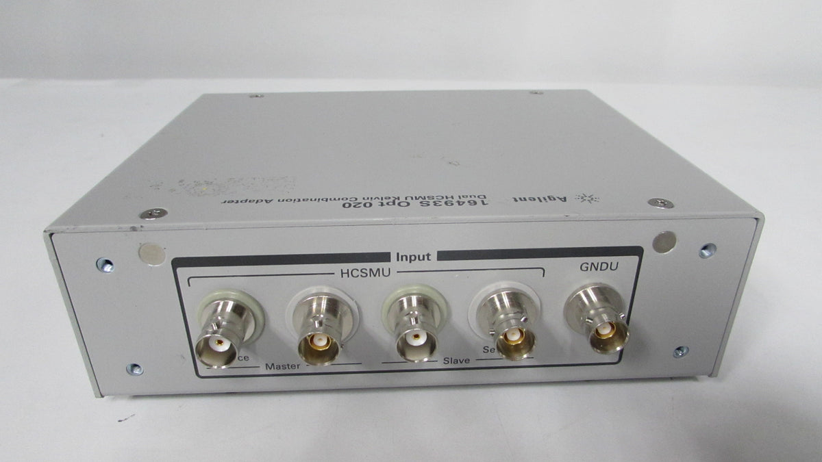 Agilent 16493S Opt 020 Dual HCSMU Kelvin Combination Adapter – COGWELL